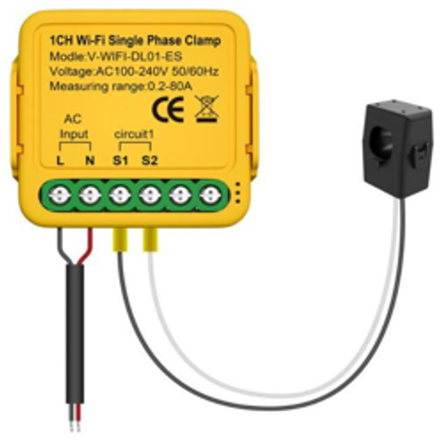 1CH Wi-Fi Single Phase Clamp（white cover）